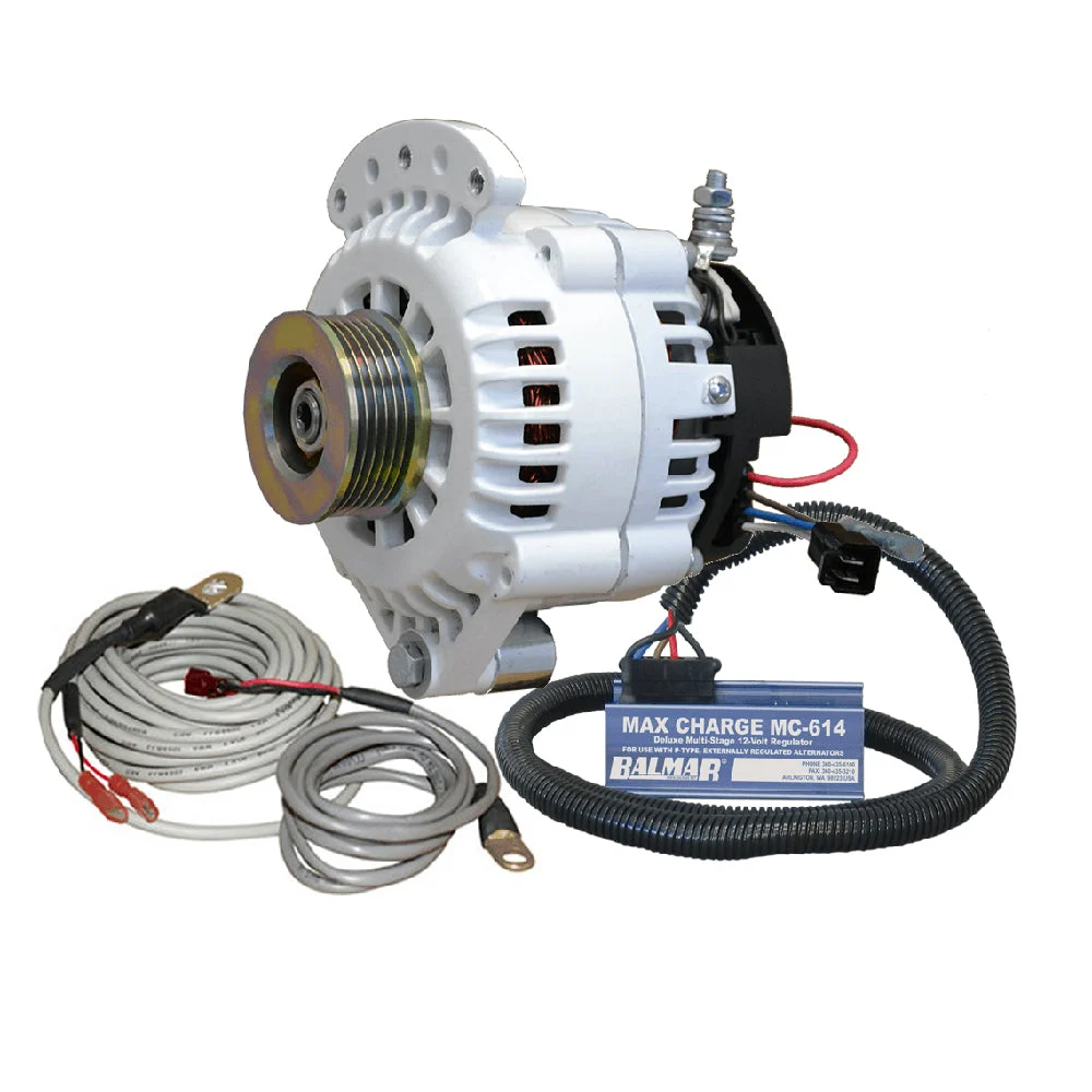 Balmar Sterndrive 621 Series 120A Kit w/MC-618 Regulator, T-Sensor, K6 Pulley, Single Foot & Mounting Hardware – Marine Boat Replacement Part