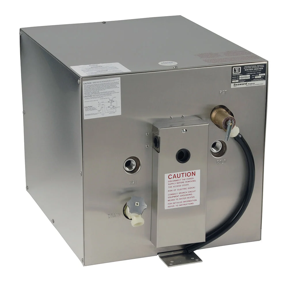 Whale Marine Whale Seaward 11 Gallon Hot Water Heater w/Rear Heat Exchanger - Stainless Steel - 240V - 1500W