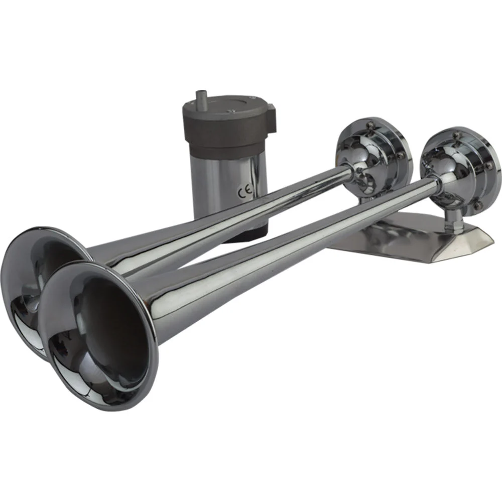 Sea-Dog MaxBlast Air Horn - Dual Trumpet – Marine Boat Replacement Part