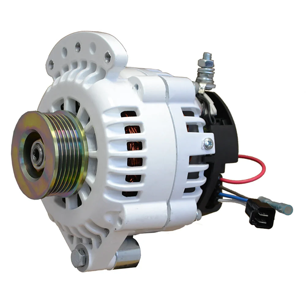 Balmar Sterndrive Alternator 100 AMP 12V 1-2" Single Foot Spindle Mount K6 Pulley w/Isolated Ground – Marine Boat Replacement Part