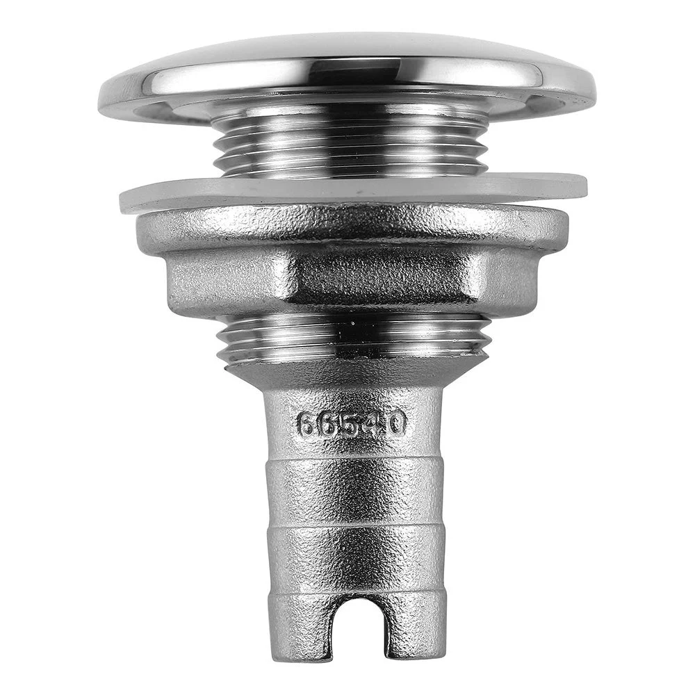 Attwood Marine Stainless Steel Thru-Hull Short Straight Barbed - 3/4" Inner Diameter