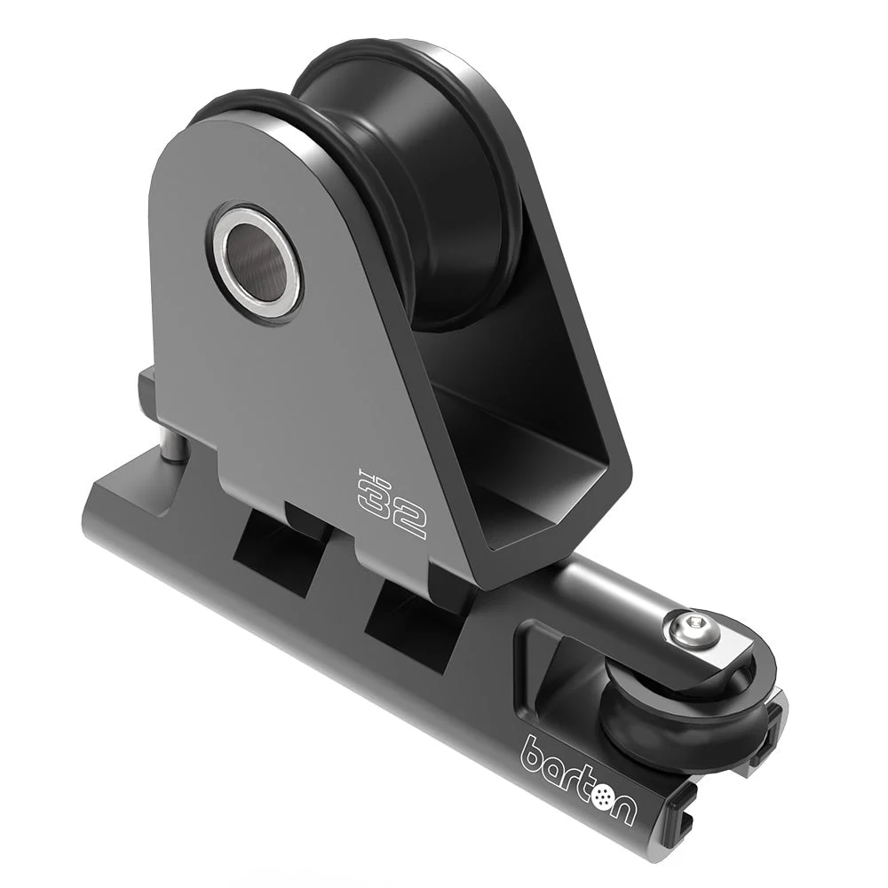 Barton Marine Barton 32mm Towable Genoa Car 2:1 Purchase - Heavy Duty - Black