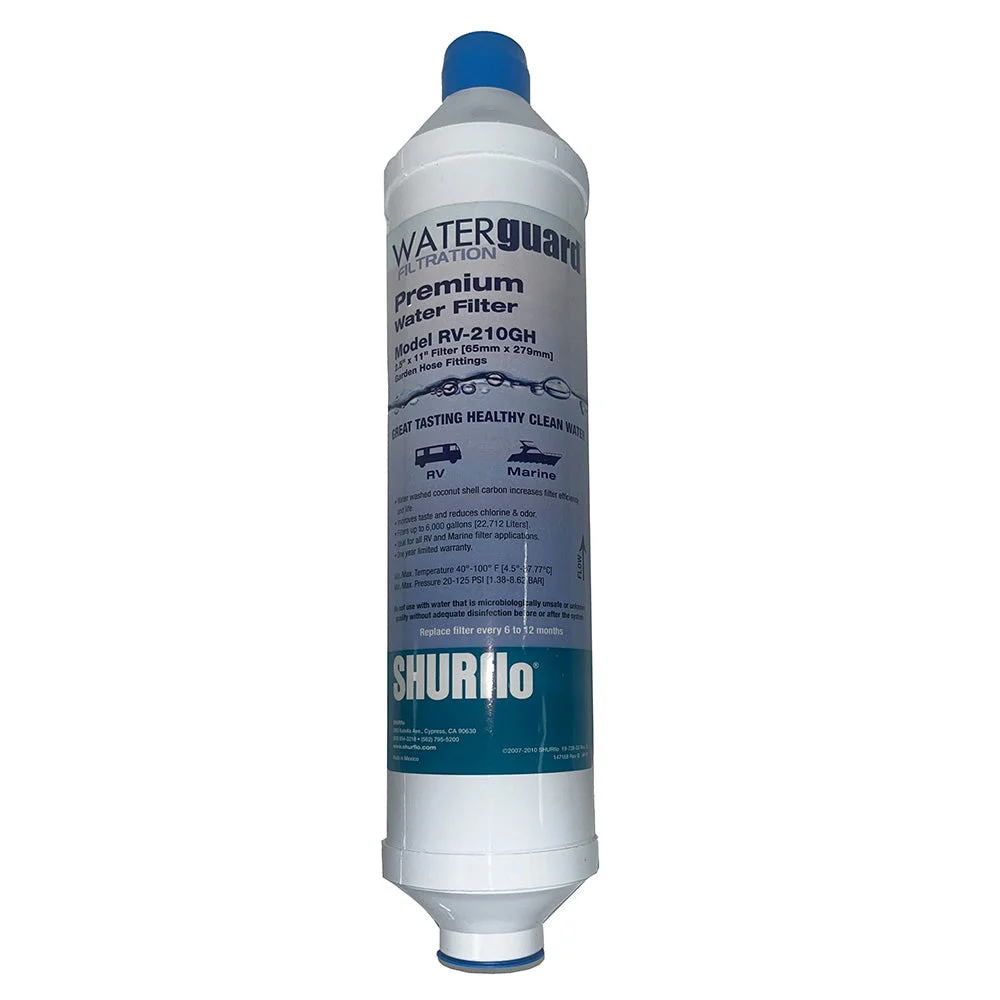 Shurflo by Pentair City Water Entry In-Line Filter w/Garden Hose Ends – Boat Pump & Plumbing Part