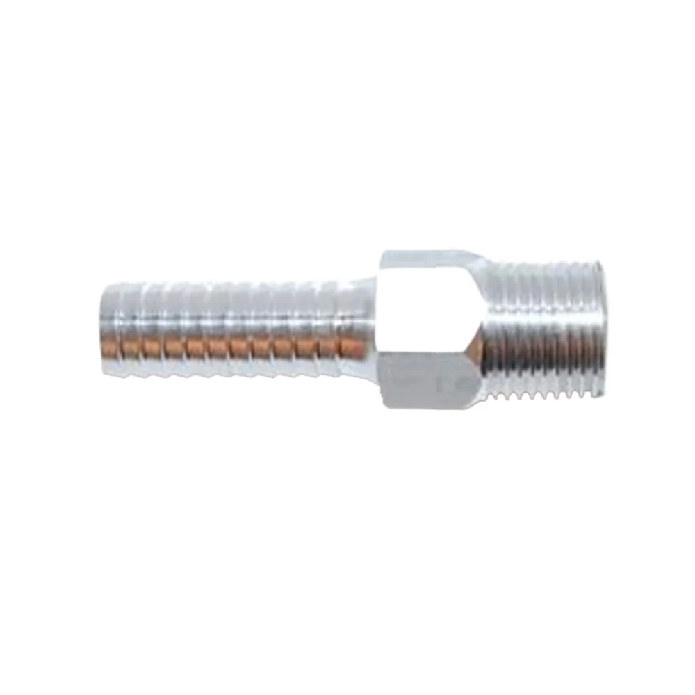 Attwood Marine Universal Aluminum Fuel Hose Fitting - 3/8" NPT x 3/8" Barb