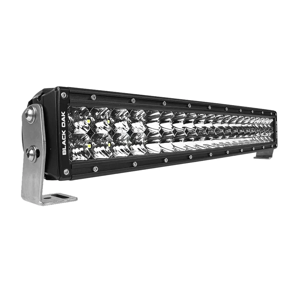 Black Oak LED Black Oak Pro Series 3.0 Curved Double Row 20" LED Light Bar - Combo Optics - Black Housing – Marine Boat Replacement Part