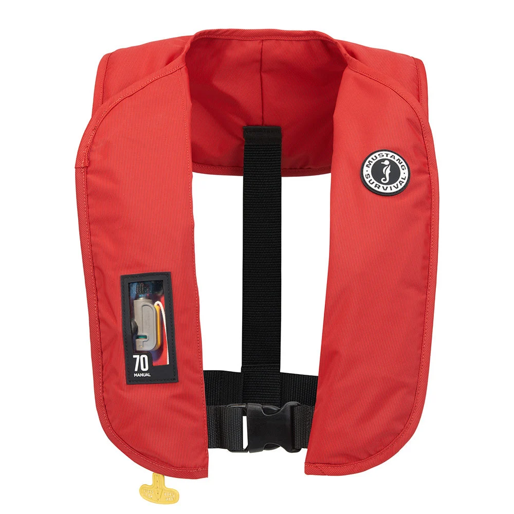Mustang Survival Mustang MIT 70 Manual Inflatable PFD - Red – Marine Boat Replacement Part