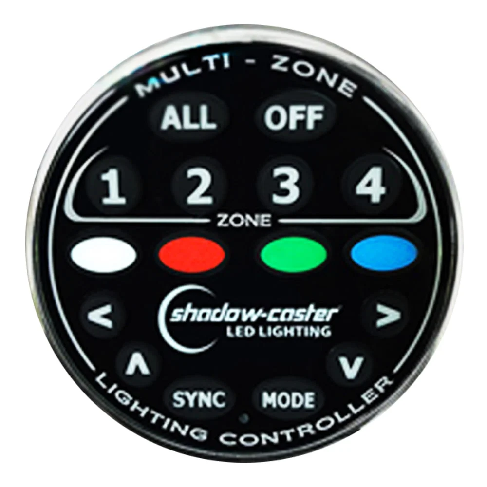 Shadow-Caster LED Lighting Shadow-Caster Round Zone Controller 4 Channel Remote f/MZ-LC or SCM-LC – Marine Boat Replacement Part