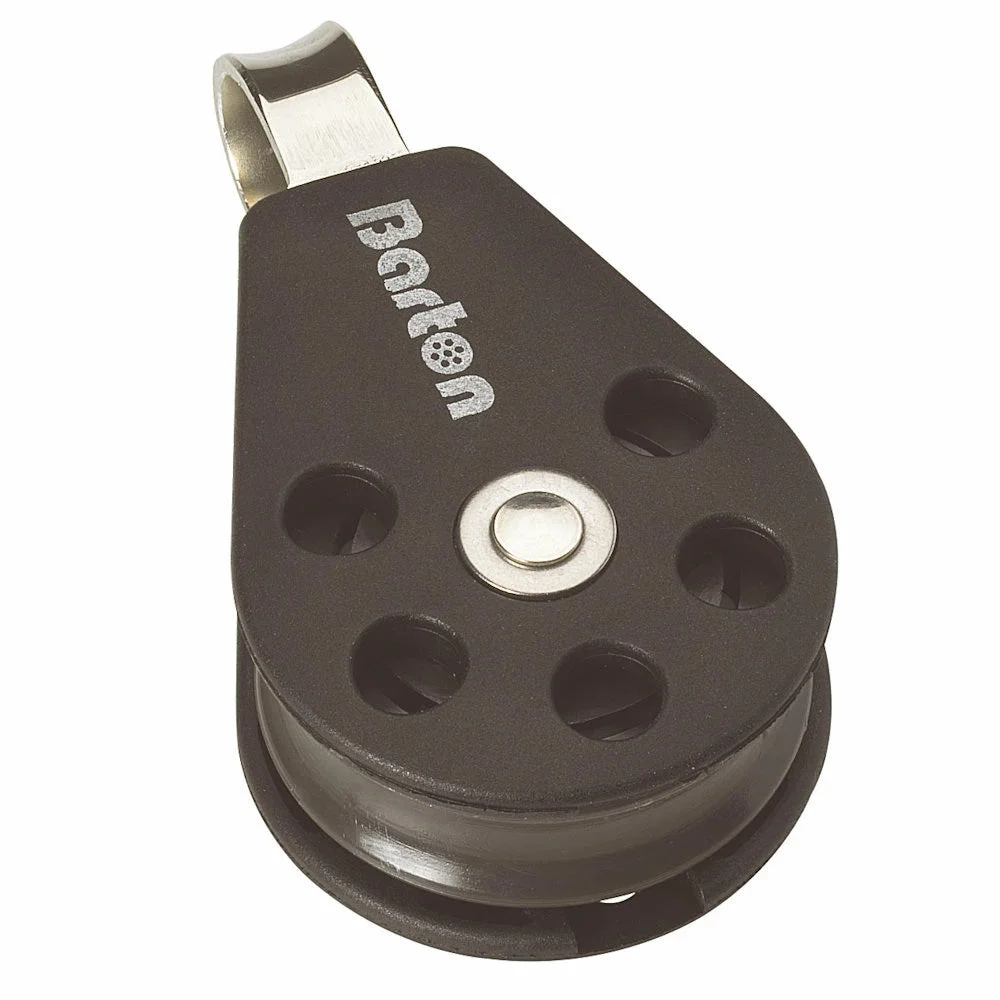 Barton Marine Barton Size 1 30mm Plain Bearing Pulley Block Single Fixed Eye