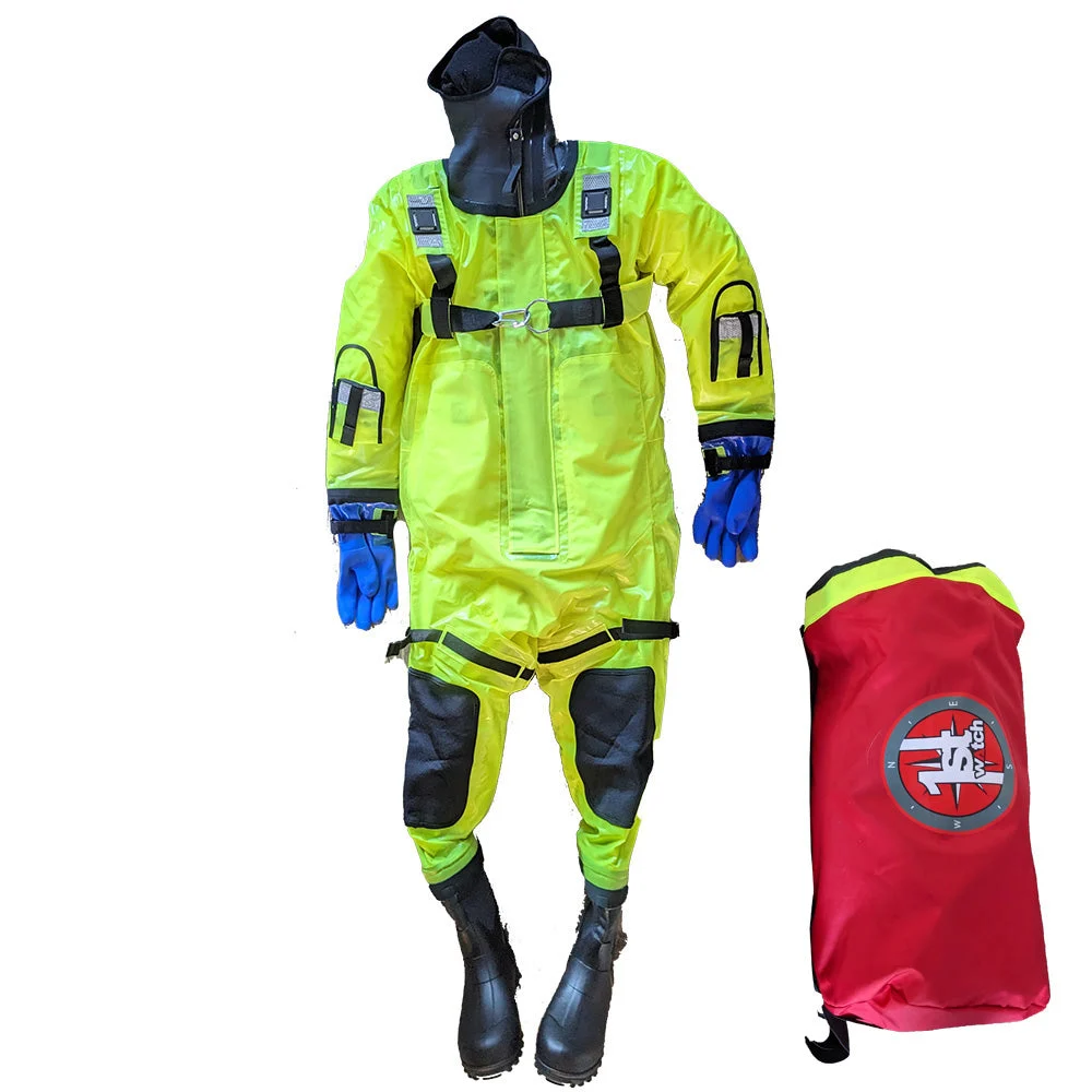 First Watch RS-1008 Ice Rescue Suit Hi-Vis Yellow - Jumbo (Built to Fit Over 6') – Marine Boat Replacement Part
