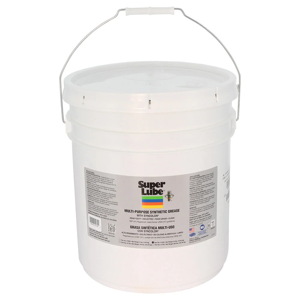 Super Lube Multi-Purpose Synthetic Grease w/Syncolon® (PTFE) - 30lbs – Marine Boat Replacement Part
