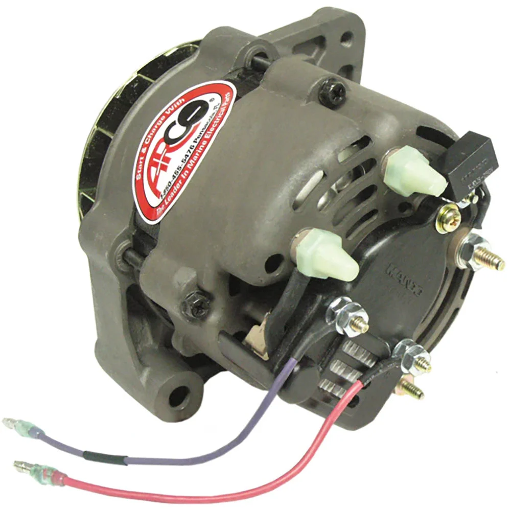 ARCO Marine Outboard Premium Replacement Alternator w/Single Groove Pulley - 12V, 55A