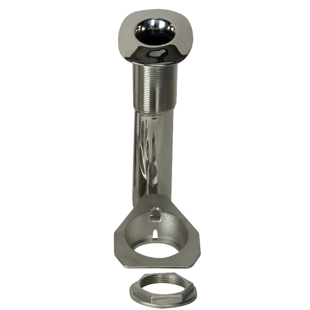 C.E. Smith 80 Series Screwless Flush Mount Rod Holder - 15 Degree - Stainless Steel - Cast Bottom - Black – Marine Boat Replacement Part
