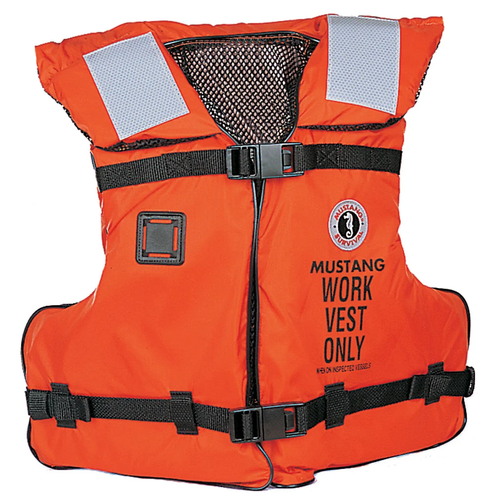 Mustang Survival Mustang Type III/V Work Vest - Orange - Adult Universal – Marine Boat Replacement Part