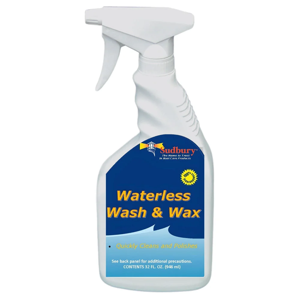 Sudbury Waterless Wash & Wax - 32oz Spray Bottle – Marine Boat Replacement Part