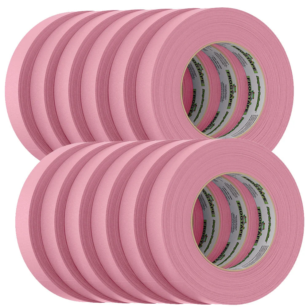 FrogTape CP 325 Medium-High Adhesion Masking Tape - 24MM x 55M x 12-Pack - Pink - Rated f/325°F – Marine Boat Replacement Part