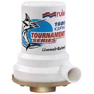 Rule Livewell 1600gph Pump Bronze 209B