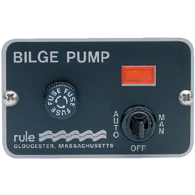 Rule Mate Marine Boat Deluxe 12V 3-Way Bilge Panel Lighted Switch 41