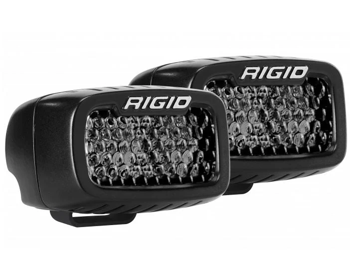RIGID Industries 902513BLK - Spot Diffused Midnight Surface Mount Pair SR-M Pro