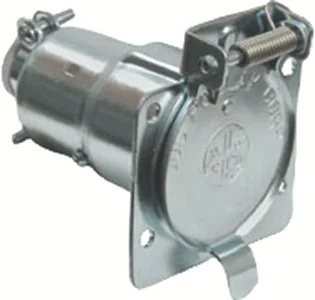Pollak - 7-way Rv Connector Metal Socke - 12-703P