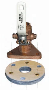 Groco - Back Block 1.25 -1.5 Seacock - BB-2