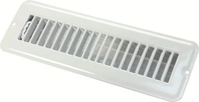 JR Products - 2x10in Metal Flr Reg Undamp Wh - 02-28905