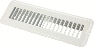 JR Products - 2x10in Metal Flr Reg Undamp Wh - 02-28925