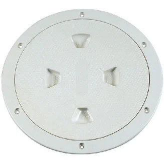 Beckson Marine Deckplate 8" White Screw Nonski Dp84W