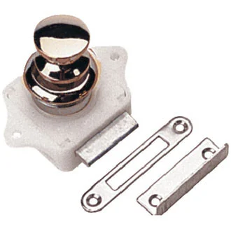Sea-Dog Line Push Button Rim Latch - Chrome 224300-1
