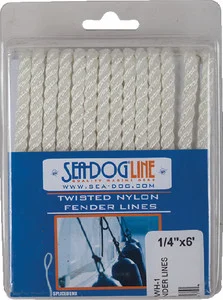 Sea-Dog Line - Twist Nyl Fendline 1/4x6wht Pr - 301106006WH-1