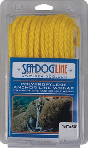 Sea-Dog Line - Poly Anc Line Snap 1/4x100 Yel - 304206100YW-1