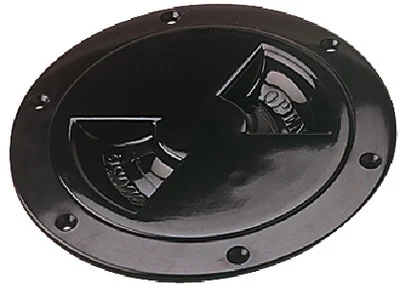 Sea-Dog Line - Deck Plate -screw Out 4in Blk - 337145-1