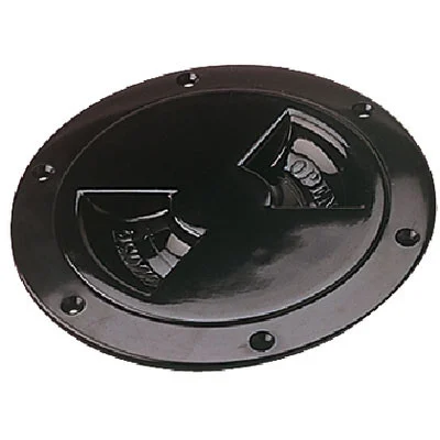 Sea-Dog Line Deck Plate- Screw Out 6" Black 337165-1