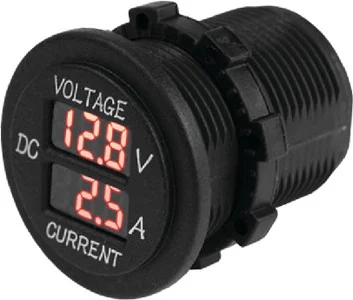 Sea-Dog Line - Round Digital Voltage/ampmeter - 421625-1