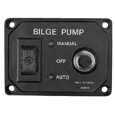 Sea-Dog Line Bilge Pump Switch Panel with Brkr 423040-1
