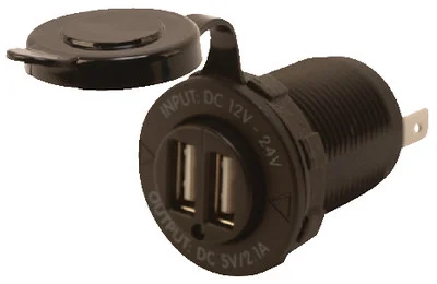 Sea-Dog Line - Round Dual Usb Power Socket - 426503
