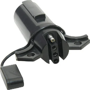 Hopkins Mfg - 7 Round Pin To 4 Flat Adapter - 47405