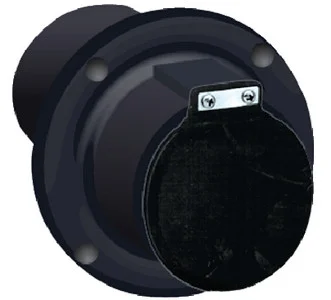 Centek - 4.00 Thru Hull (black With Fla - 1200325