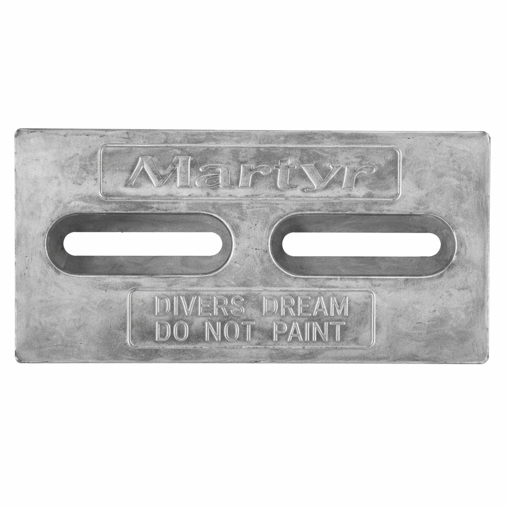 Canada Metals Martyr Diver's Dream Hull Anode Zinc 12x6x1/2 CMDIVERZ