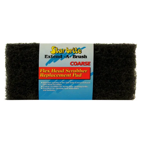 Starbrite Scrub Pad Flex Head Coarse Black 40127