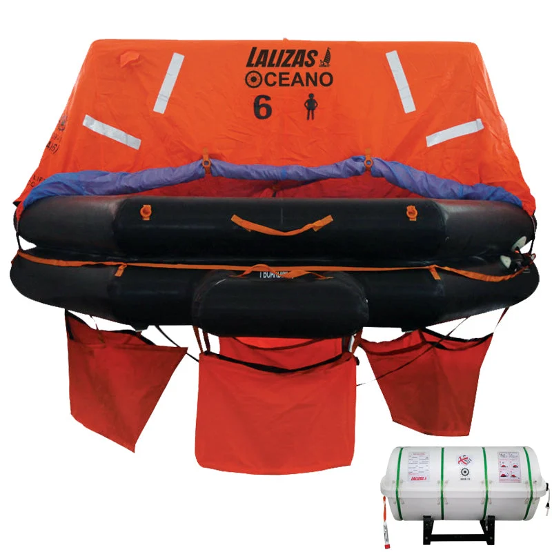 LALIZAS ISO ATLANTIC II L Liferaft 10-Person Canister >24H - SOLAS Compliant