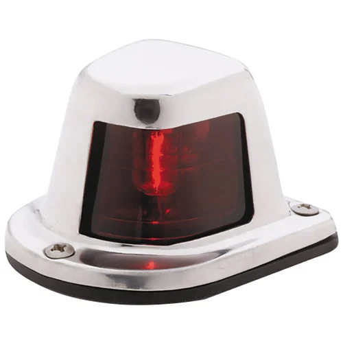 Attwood Marine Side Light Horizontal SS Red 66319R7