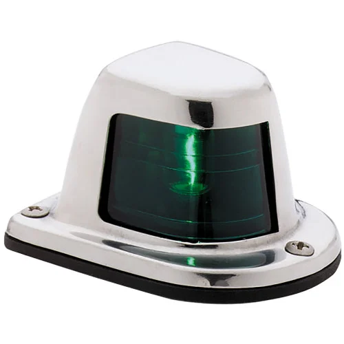 Attwood Marine Side Light Horizontal SS Green 66319G7