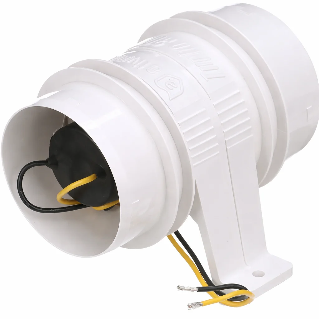 Attwood Turbo 3000 3" Inline Blower White 12V | 1731-4