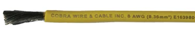 Cobra Wire - 2 Ga Yellow Tinned 25' - A2002T-04V-25