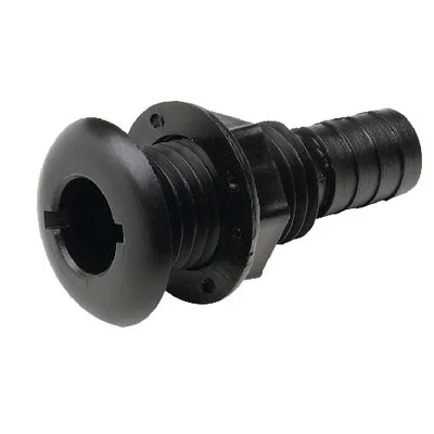 Seachoice Thru-Hull Conn-Black Plas-1 1/8 50-18171