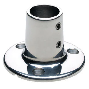 Seachoice 90Deg Round Base Fitting-7/8 -SS 37811
