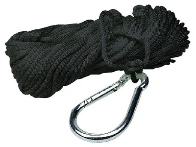 Seachoice - 3/8 X 50' Sld Brd Blkw/snap Ho - 40233