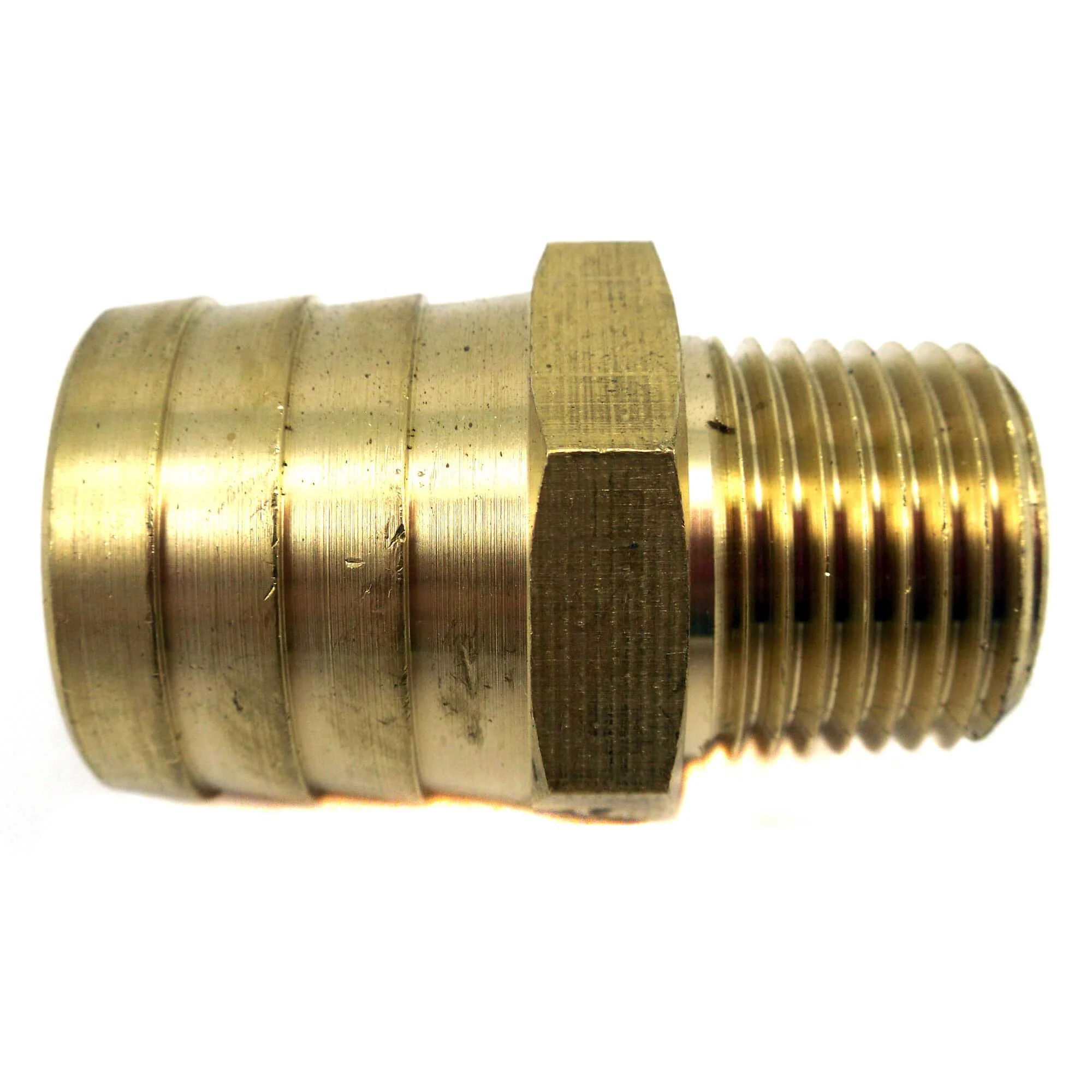 Barb Thermostat Housing Hose Barb Brass Straight Fitting 1/2" Inch NPT X 1" Inch  OEM 50-512-017