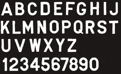Seachoice - Gothic Letter-white H-10pack - 74581