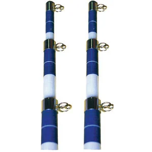 Seachoice Marine Boat Fiberglass Telescoping Outrigger Pole 15' White and Blue 88201